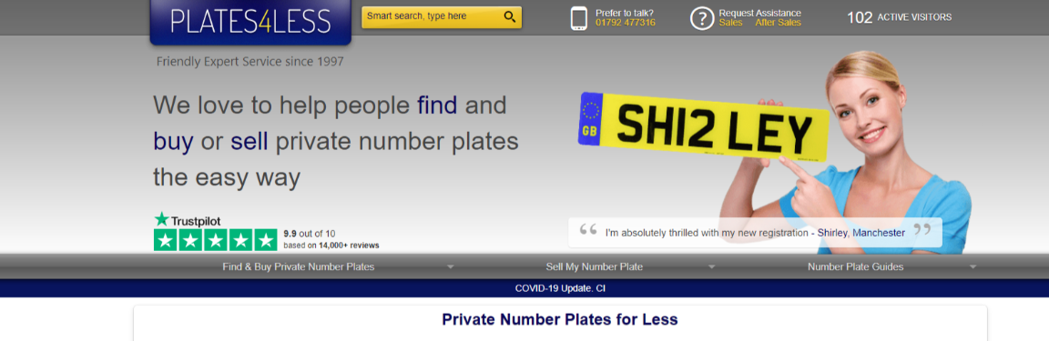 plates4less website design